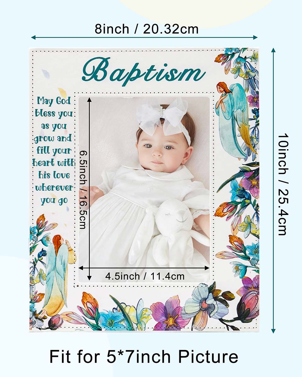 Baby Blessings Baptism Picture Frame for Christening Ceremony