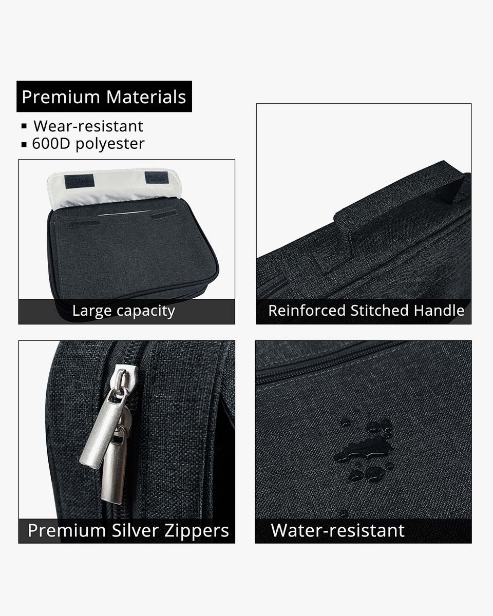 Durable Polyester with Handle & Zipper Bible Bag Carrying Case - 2 Colors Available