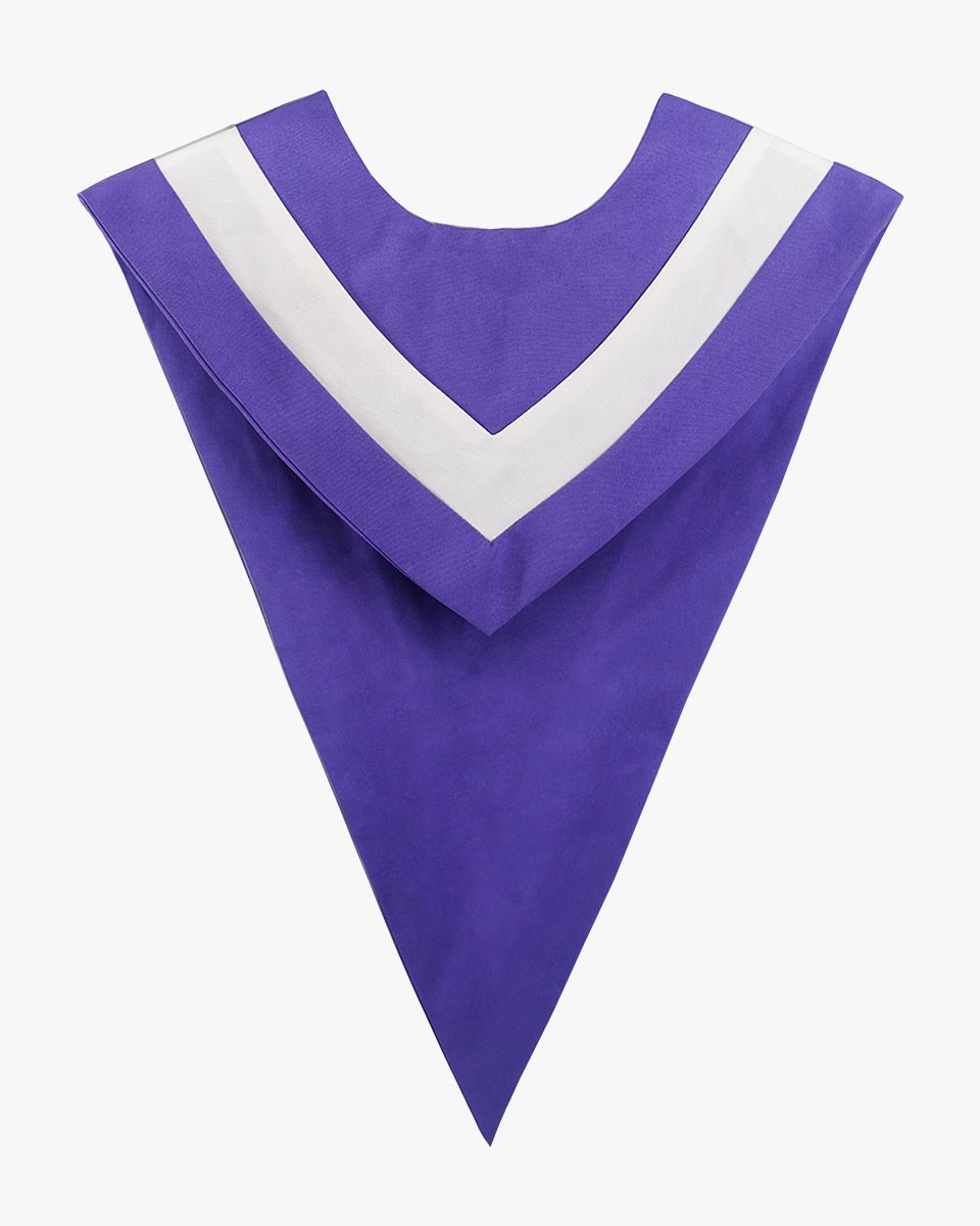 Custom V Choir Stoles with Contrasting Strip