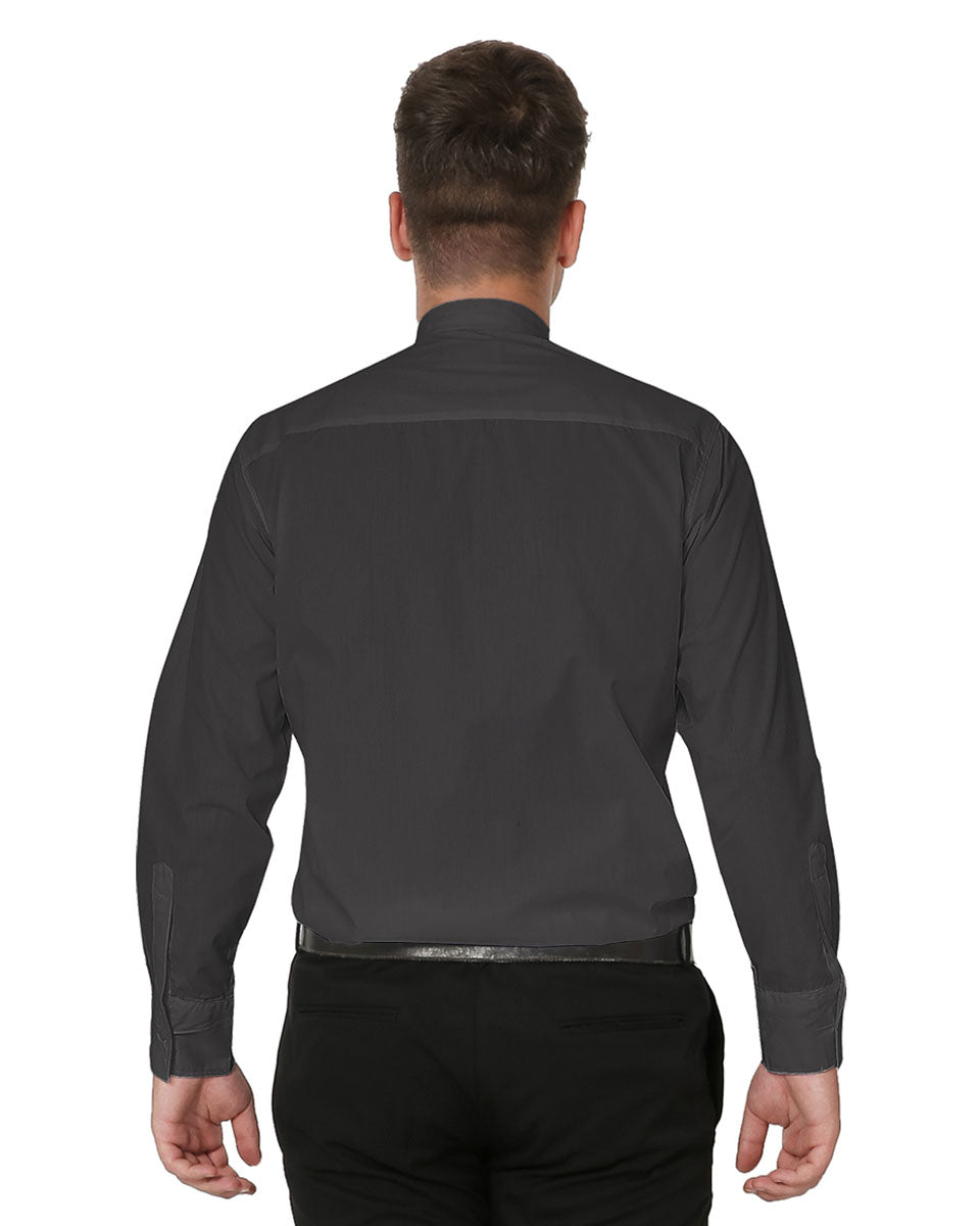 Men's Long-sleeved Tab Collar Clergy Shirt - 5 Colors Available