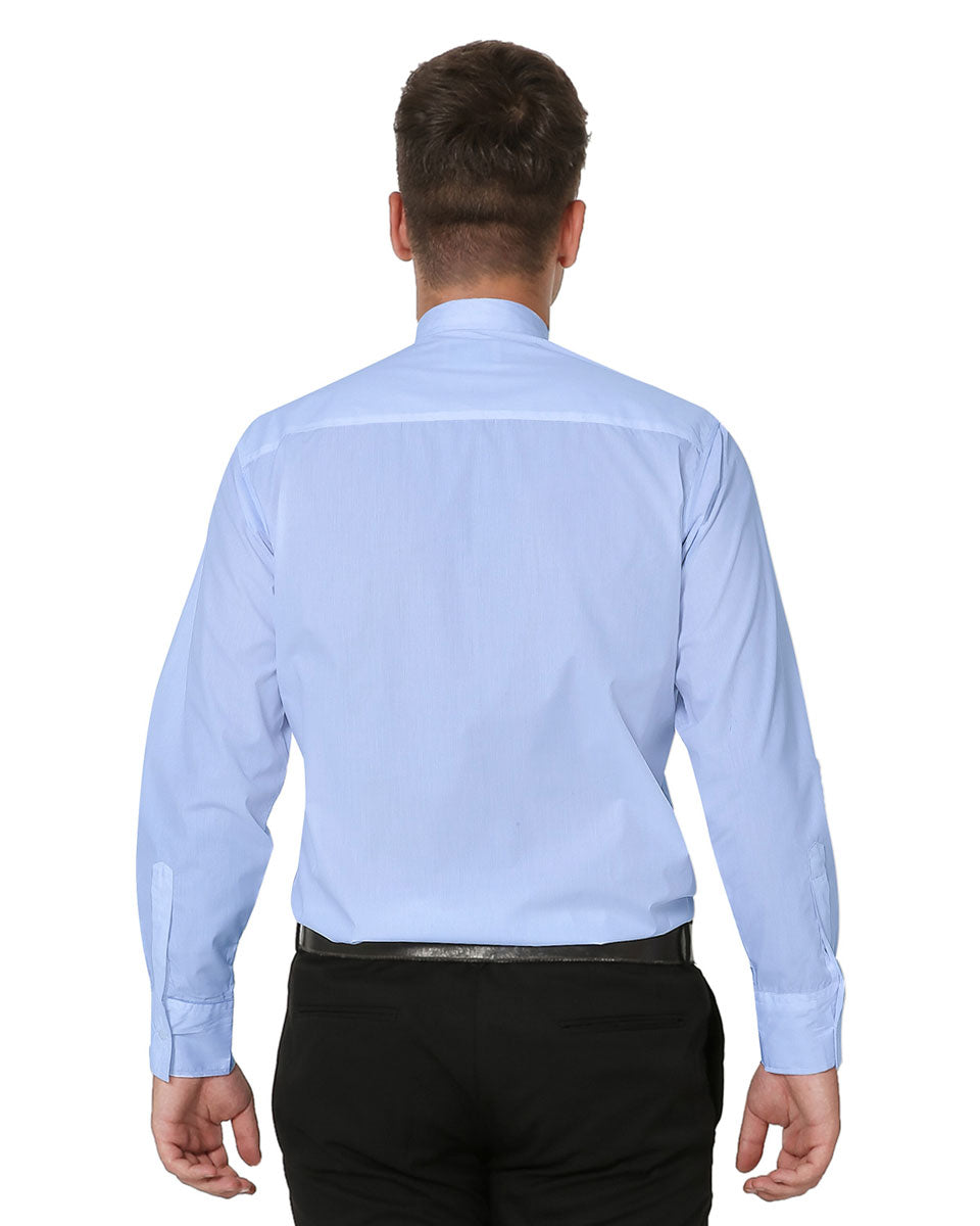 Men's Long-sleeved Tab Collar Clergy Shirt - 5 Colors Available