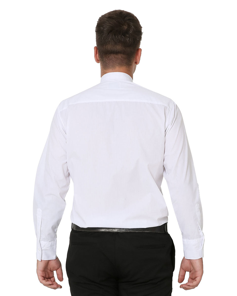 Men's Long-sleeved Tab Collar Clergy Shirt - 5 Colors Available