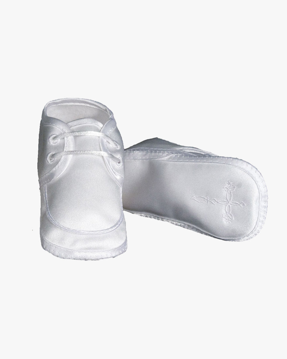 Boys Satin Shoe with Celtic Cross