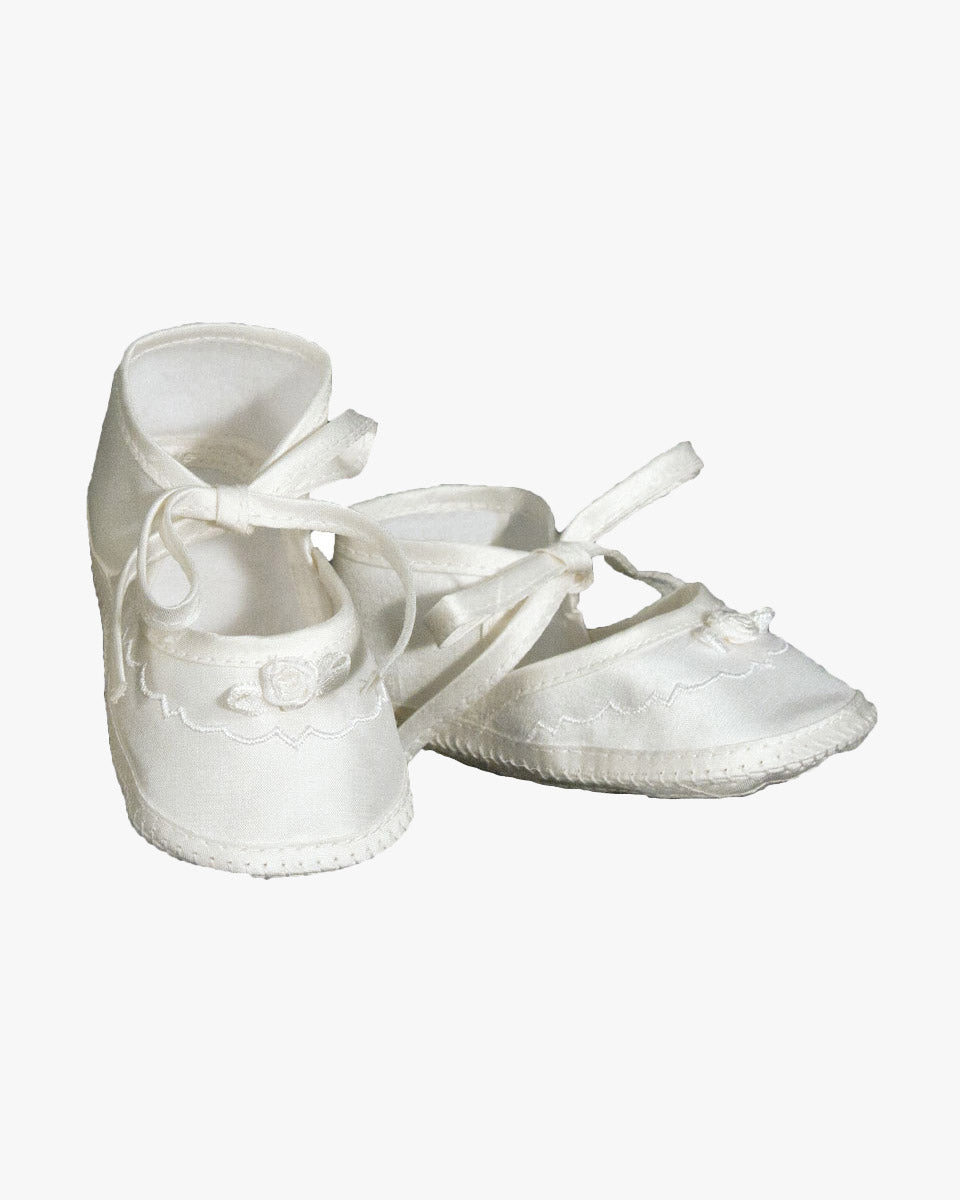 Girls Silk Dupioni Shoe