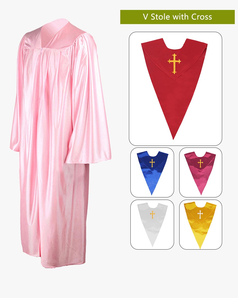 Senior Economy Choir Robe with Matching Stoles