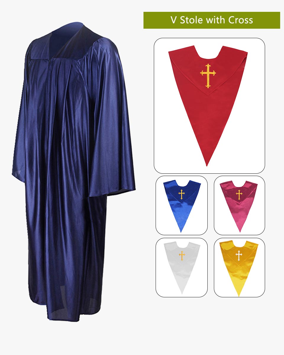 Senior Economy Choir Robe with Matching Stoles