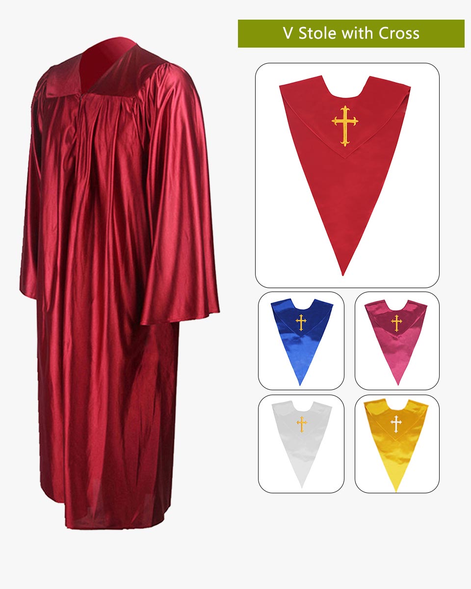 Senior Economy Choir Robe with Matching Stoles