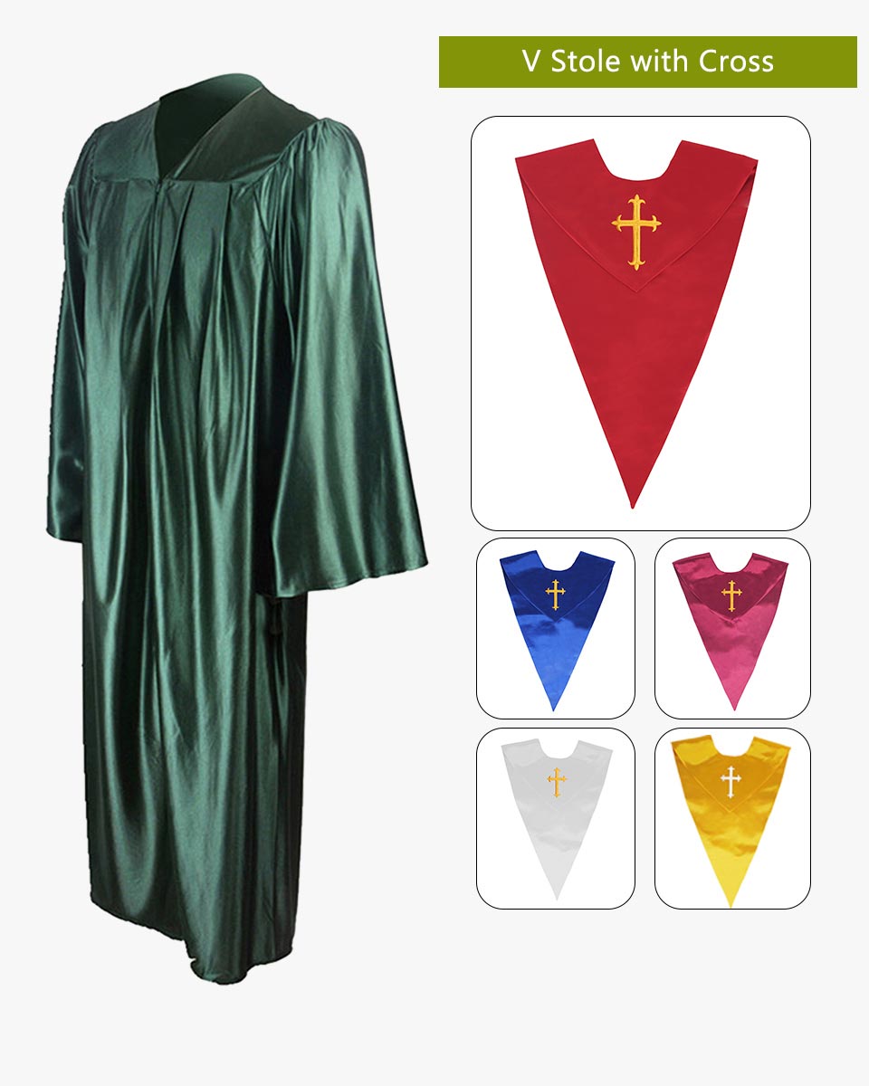 Senior Economy Choir Robe with Matching Stoles