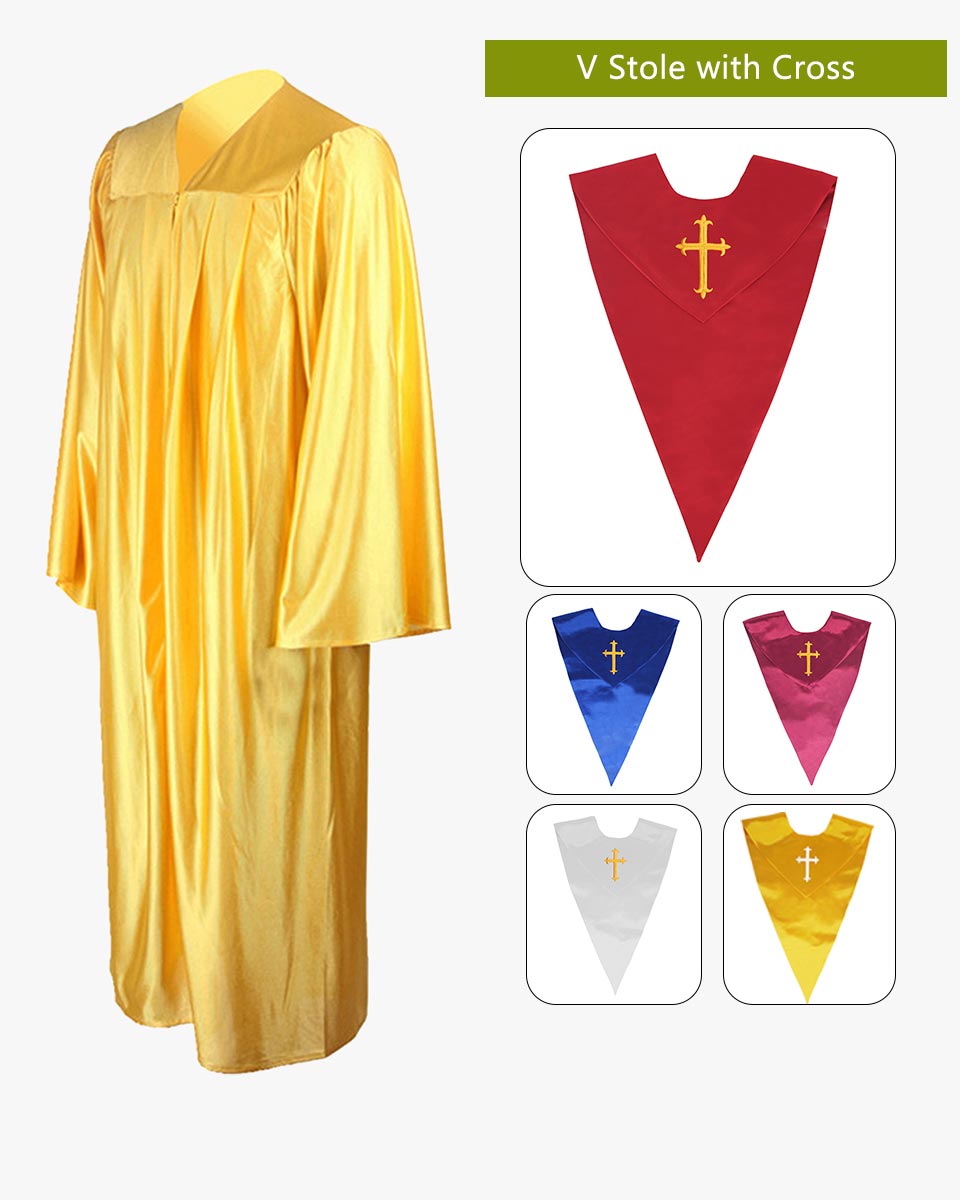 Senior Economy Choir Robe with Matching Stoles