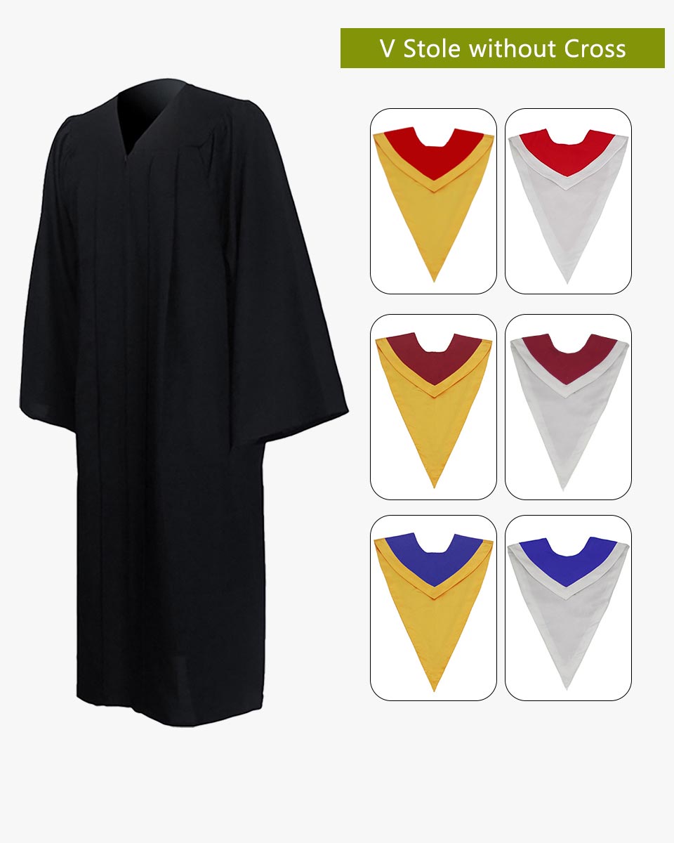 Senior Classic Choir Robes with Reversible Stoles