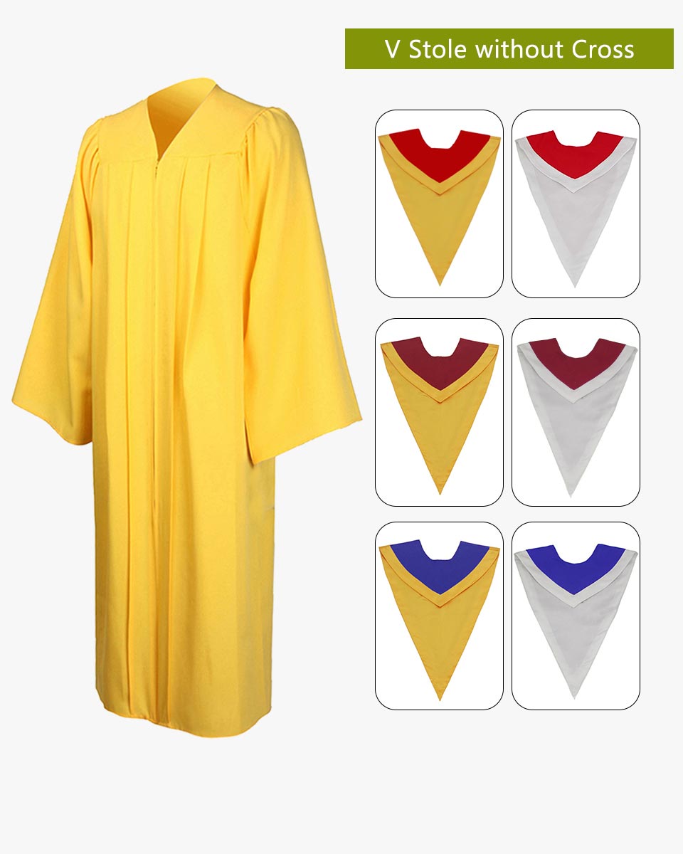 Senior Classic Choir Robes with Reversible Stoles