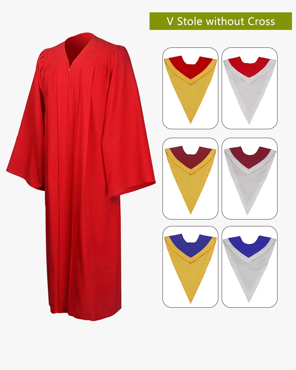 Senior Classic Choir Robes with Reversible Stoles