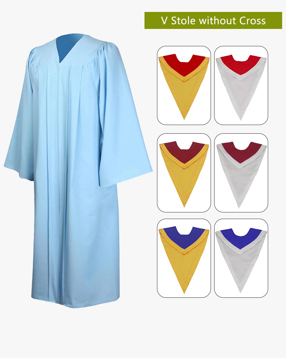 Senior Classic Choir Robes with Reversible Stoles