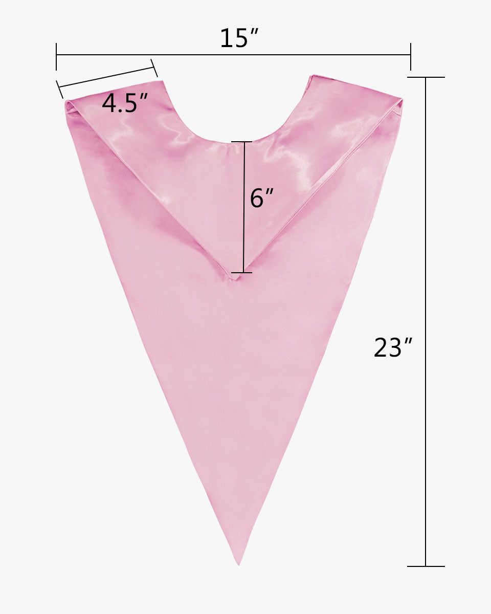 Traditional One Color V Stoles - 10 Colors Available