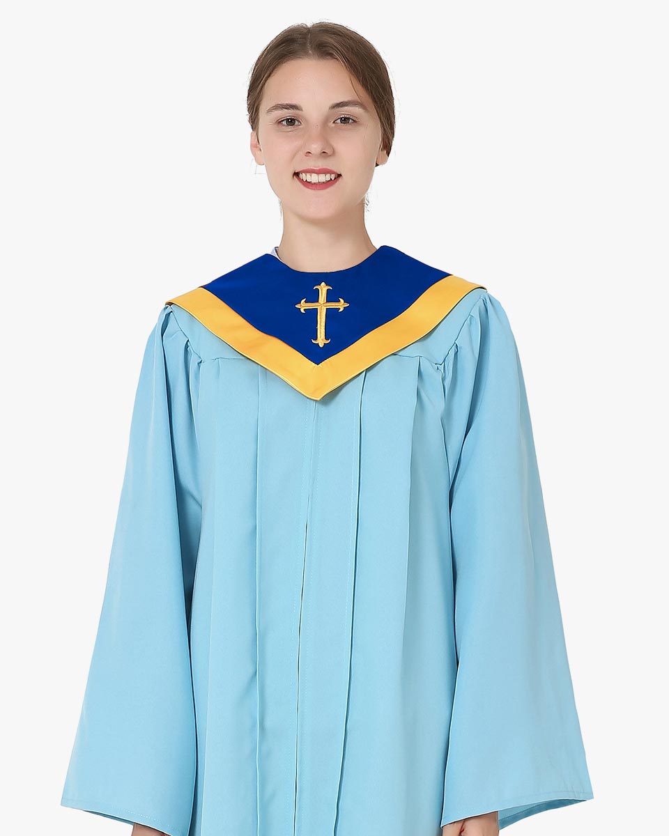 Reversible Choir Stoles with Border and Cross