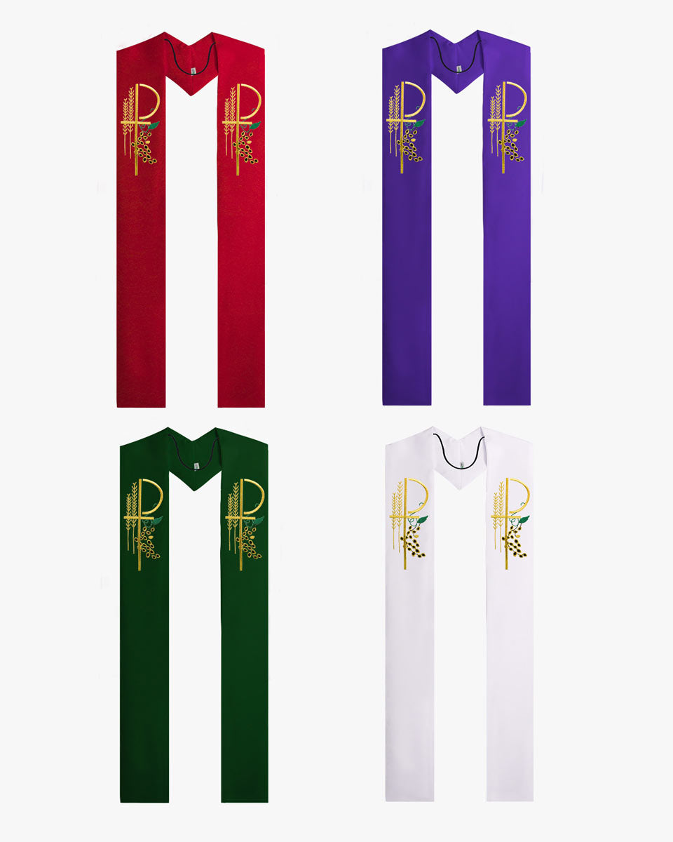 Clergy Overlay Stoles - 4 Colors Available