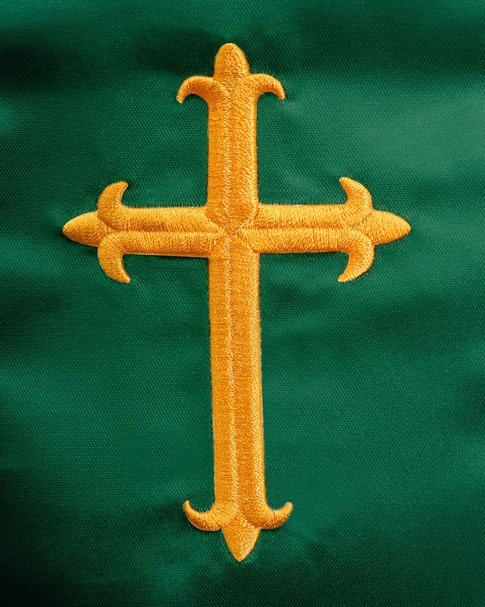 Clergy Stoles with Embroidery Cross - 5 Colors Available