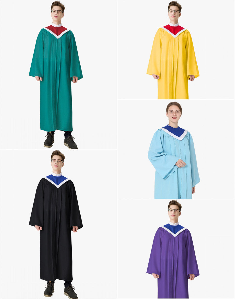 Senior Classic Choir Robes with Reversible Stoles