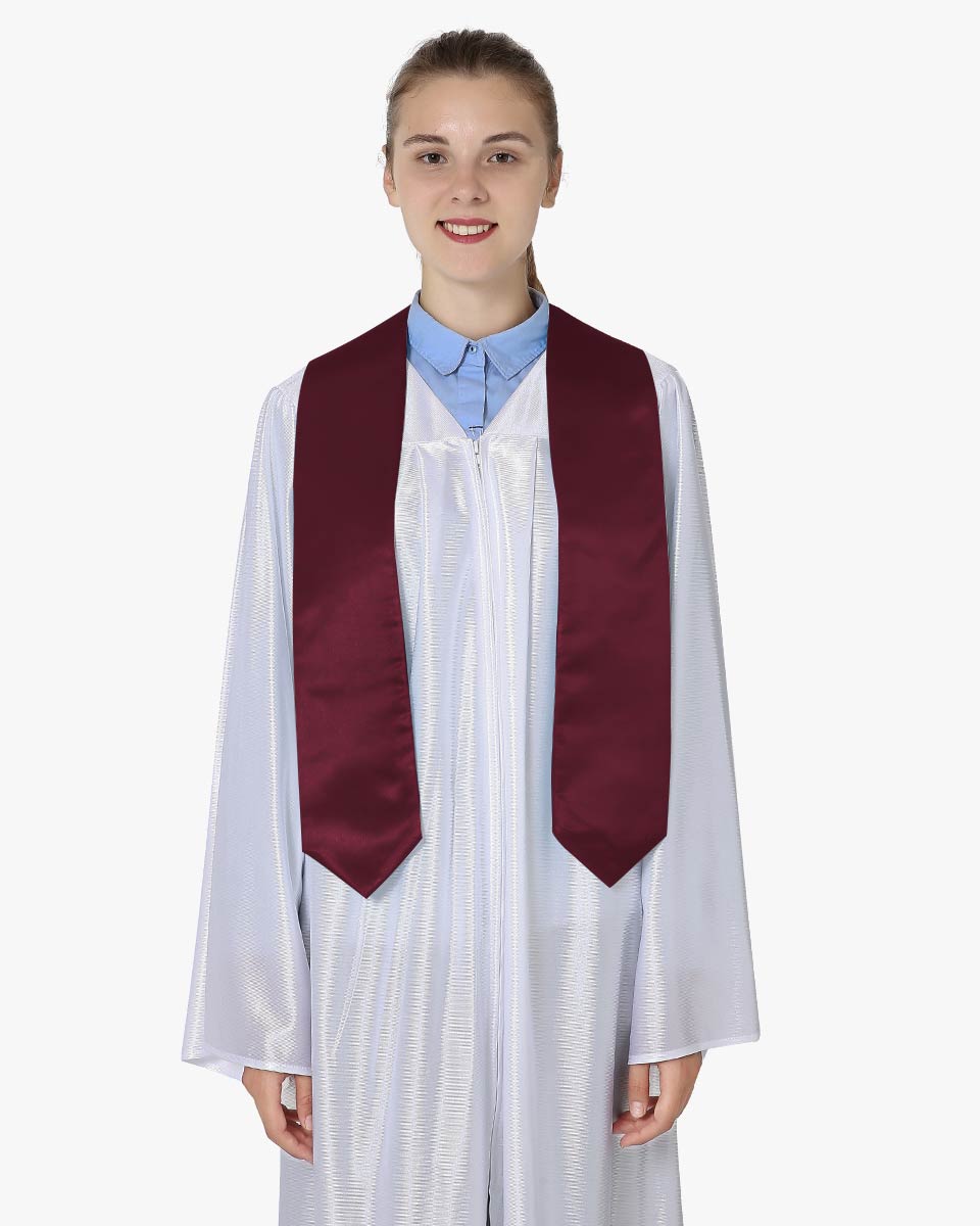 Traditional Plain Choir Stole - 16 Colors Available