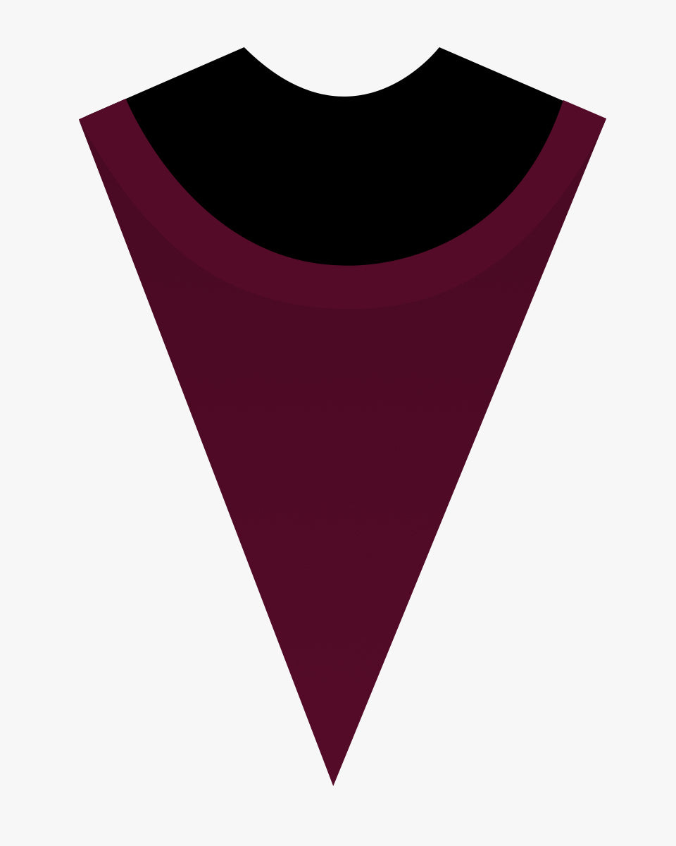 Custom Rounded Front Choir Stole with Border