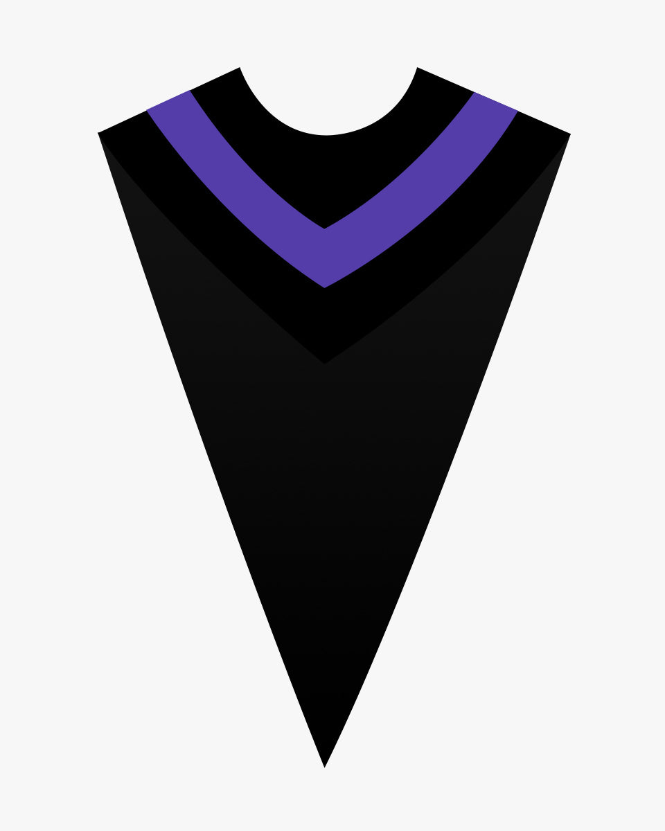 Custom V Choir Stoles with Contrasting Strip