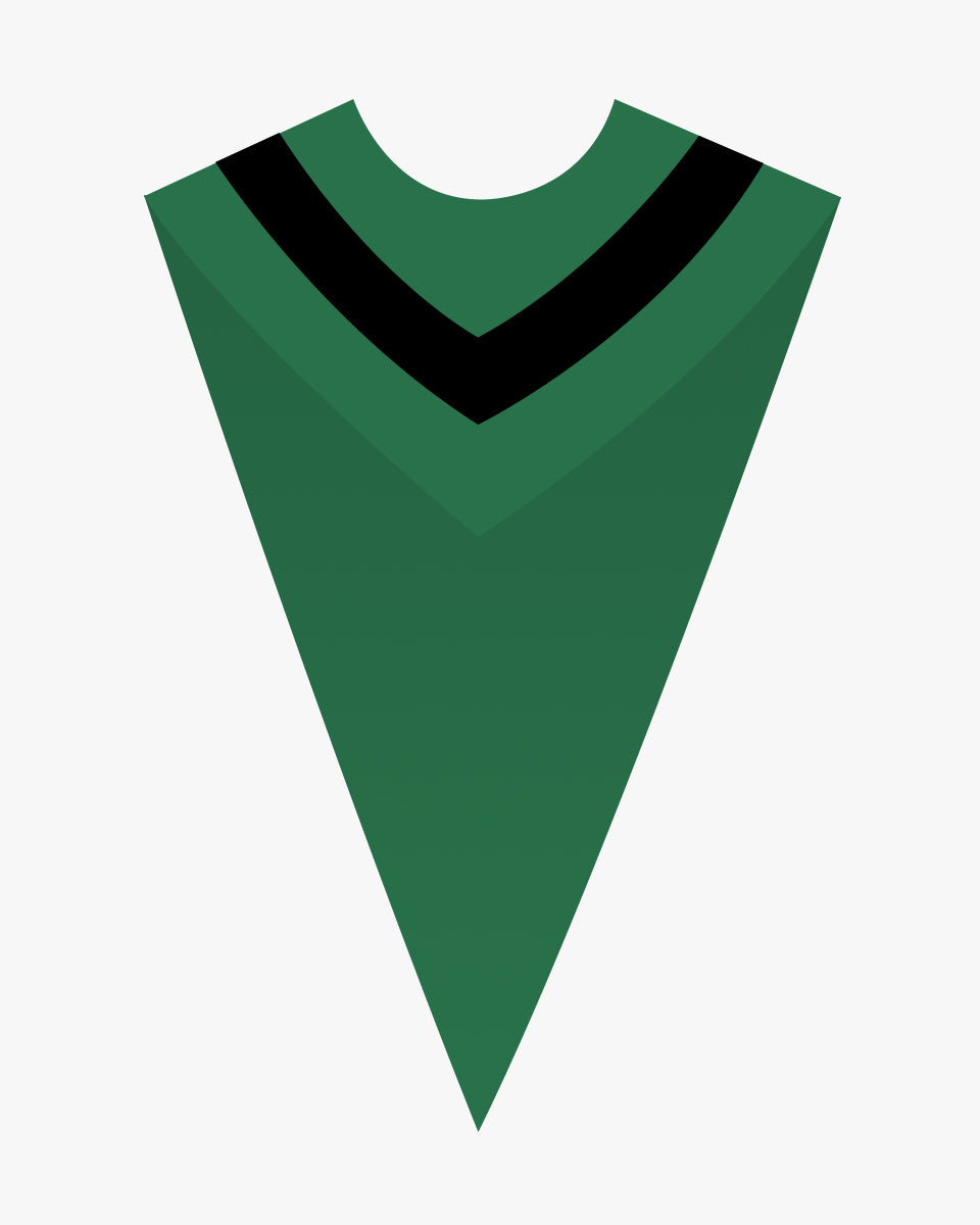 Custom V Choir Stoles with Contrasting Strip
