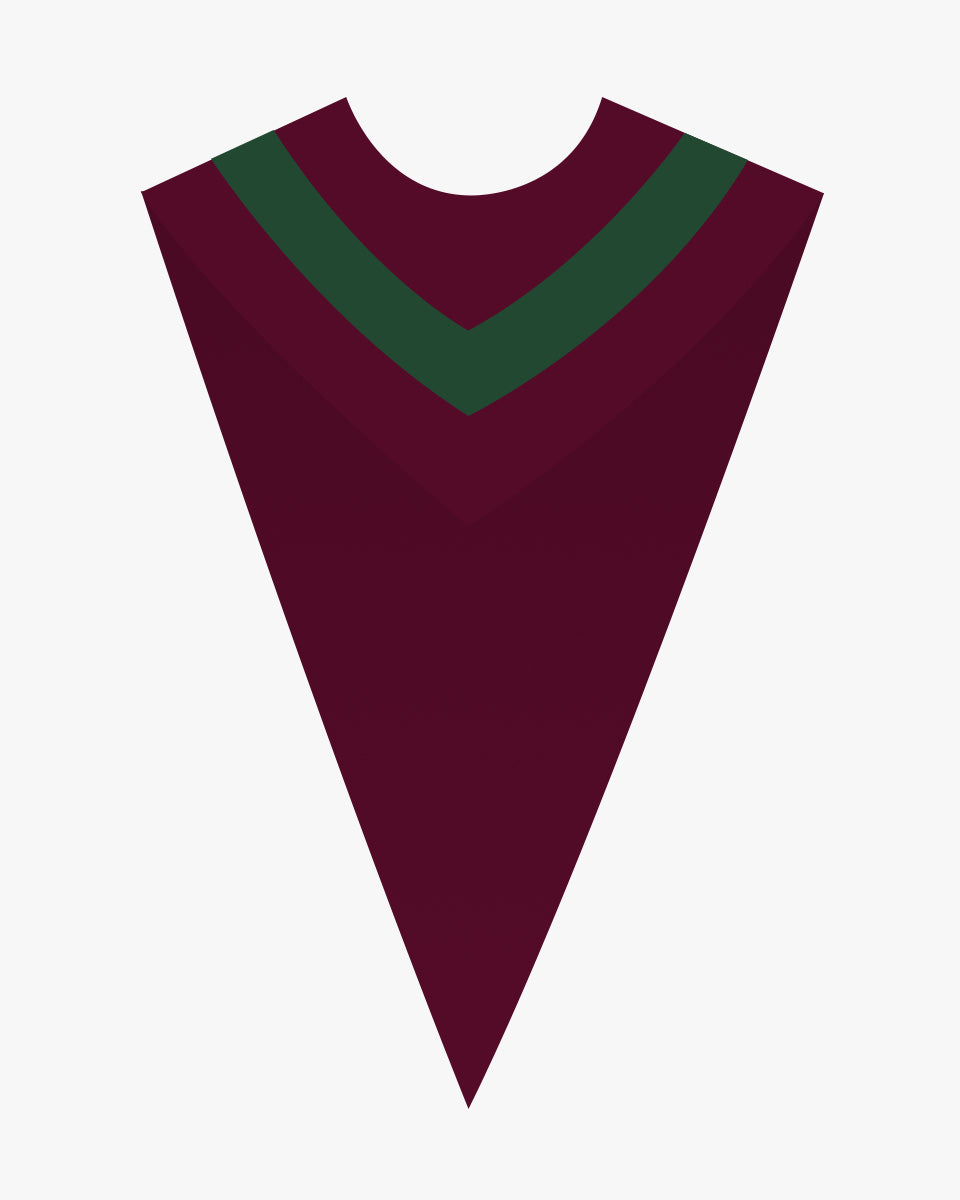Custom V Choir Stoles with Contrasting Strip