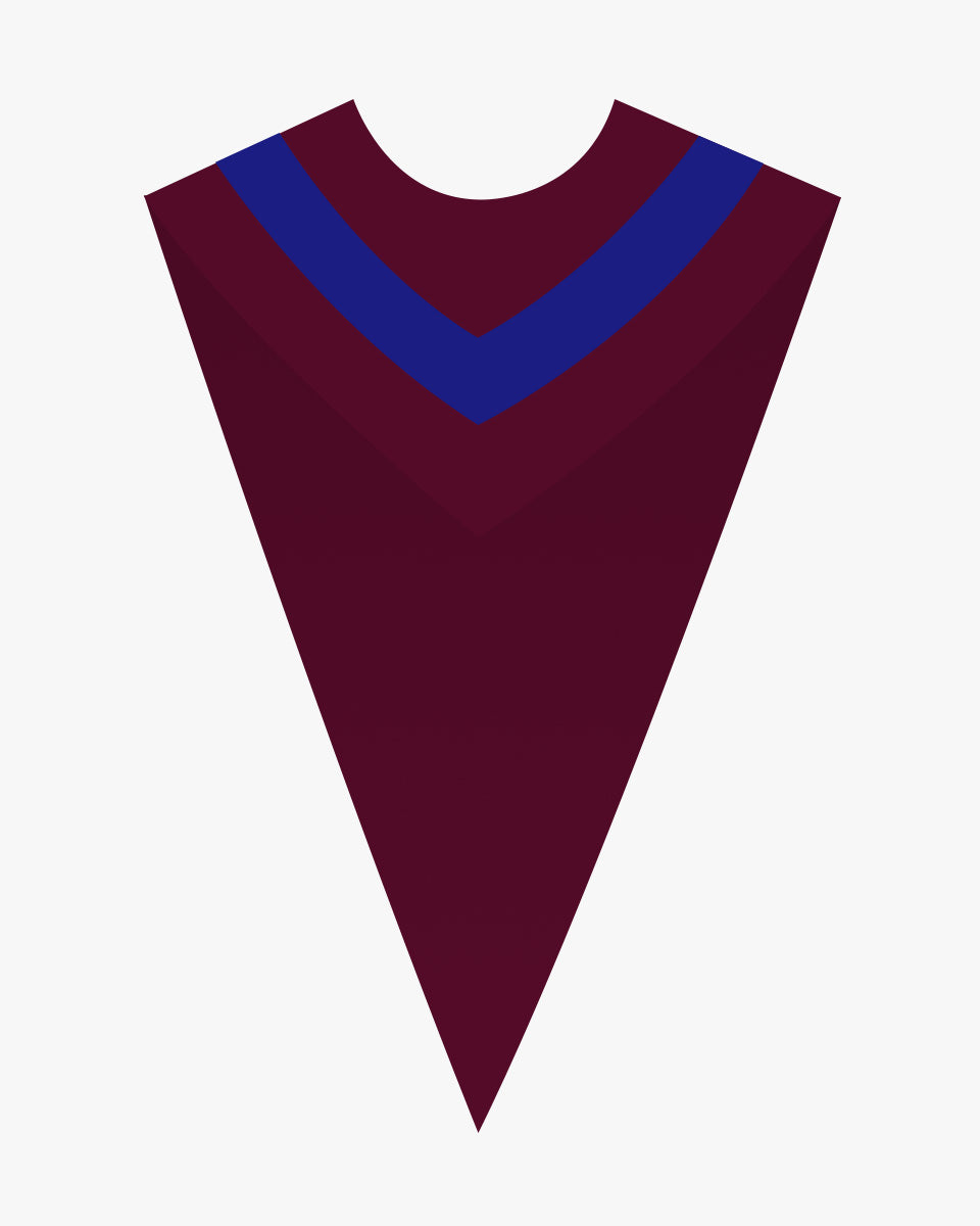 Custom V Choir Stoles with Contrasting Strip