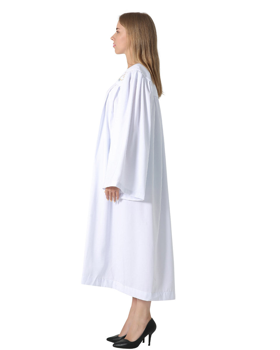 Baptismal Robe with Dove - White