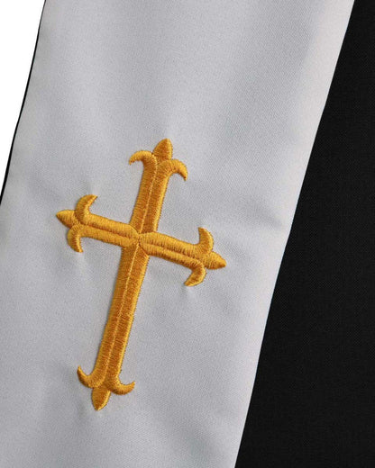Reversible Clergy Stole with Cross - 5 Color Combinations Available