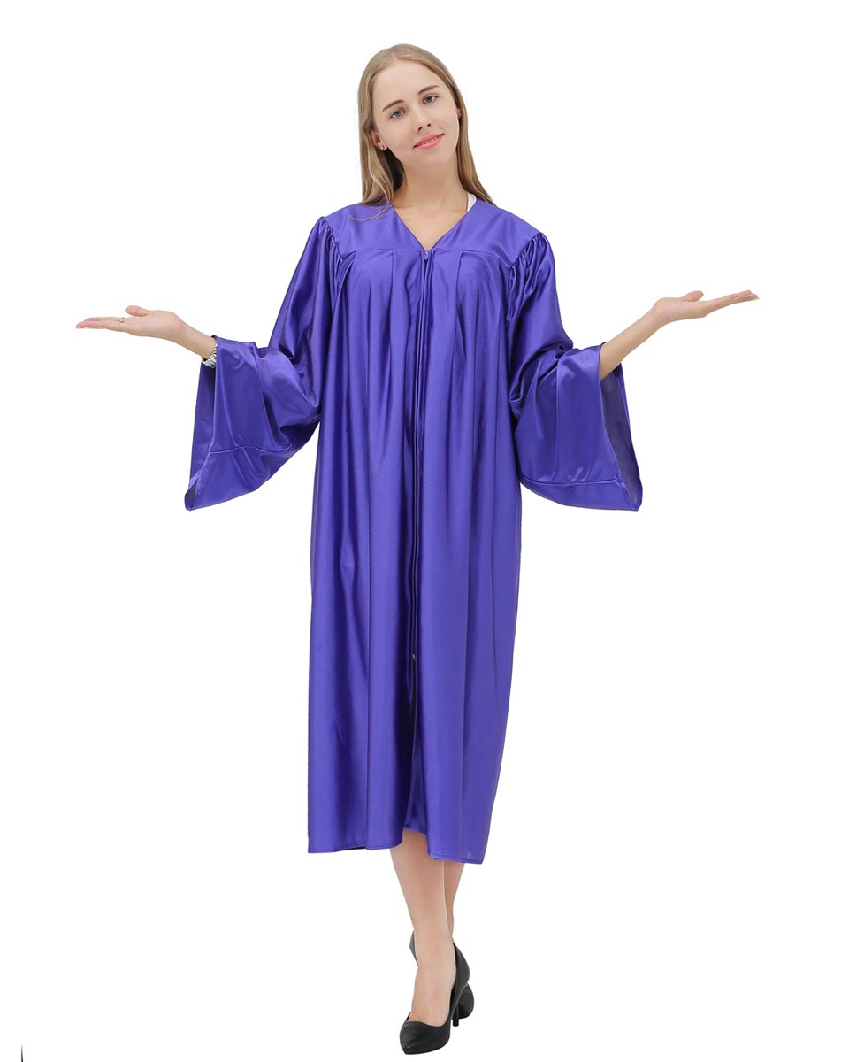 Senior Economy Choir Robes Shiny Finished - 12 Colors Available