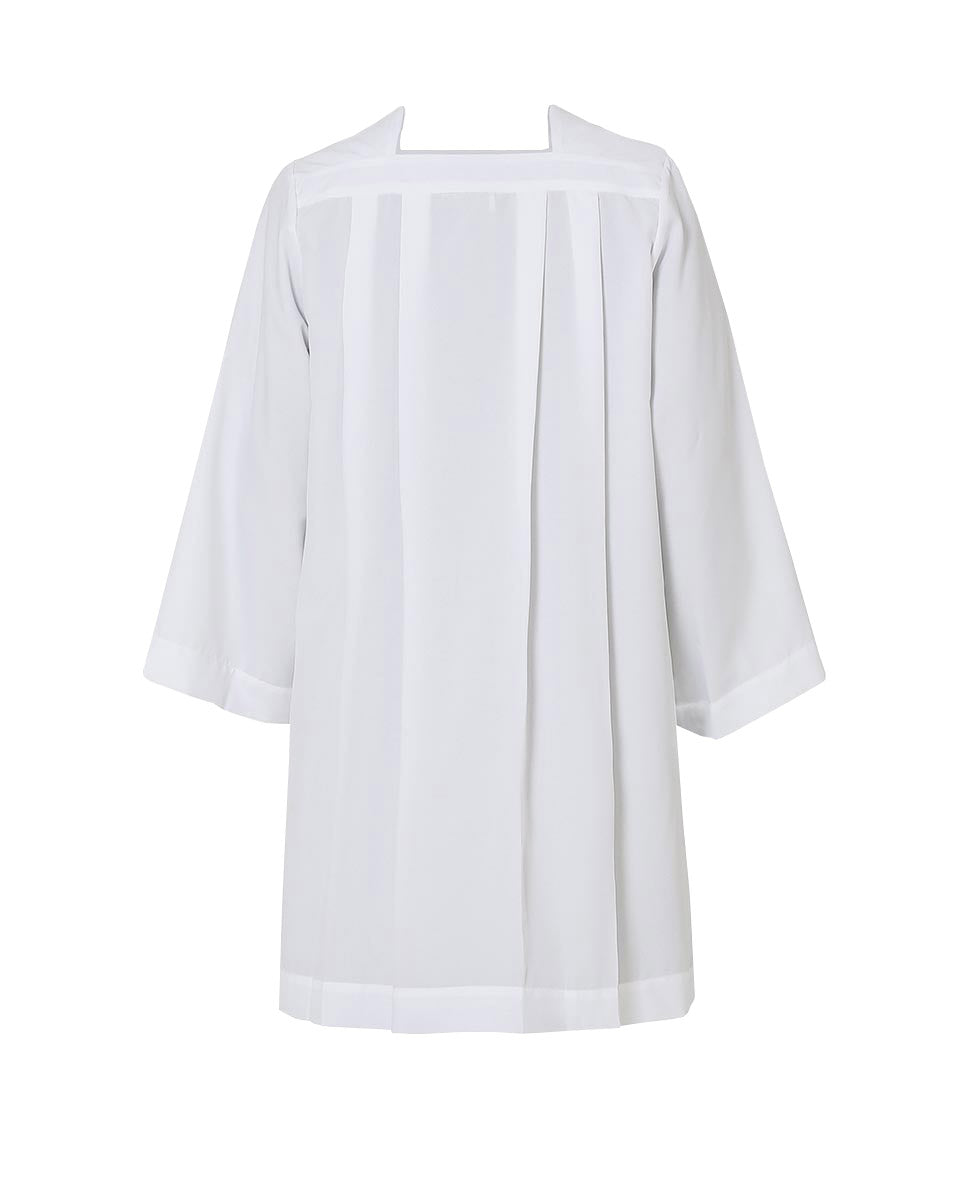 Premium Square Neckline Surplice - White