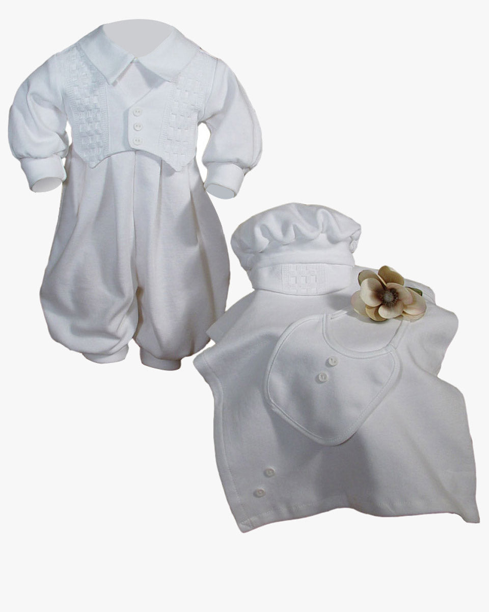 Boys Preemie Christening Baptism Set