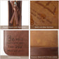Vintage Light Brown PU Leather Durable Zipper Bible Bag Carrying Case