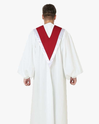 Senior Fluted Trinity Choir Robes Cuff Sleeve with Reversible Stoles