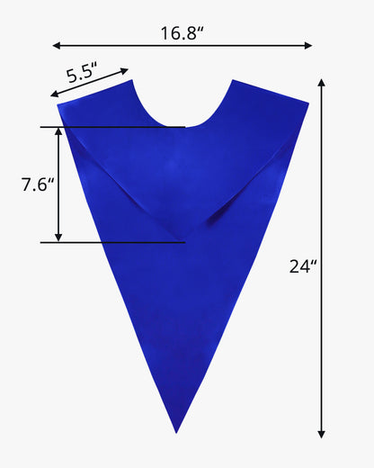 One Color V Stoles - 5 Colors Available