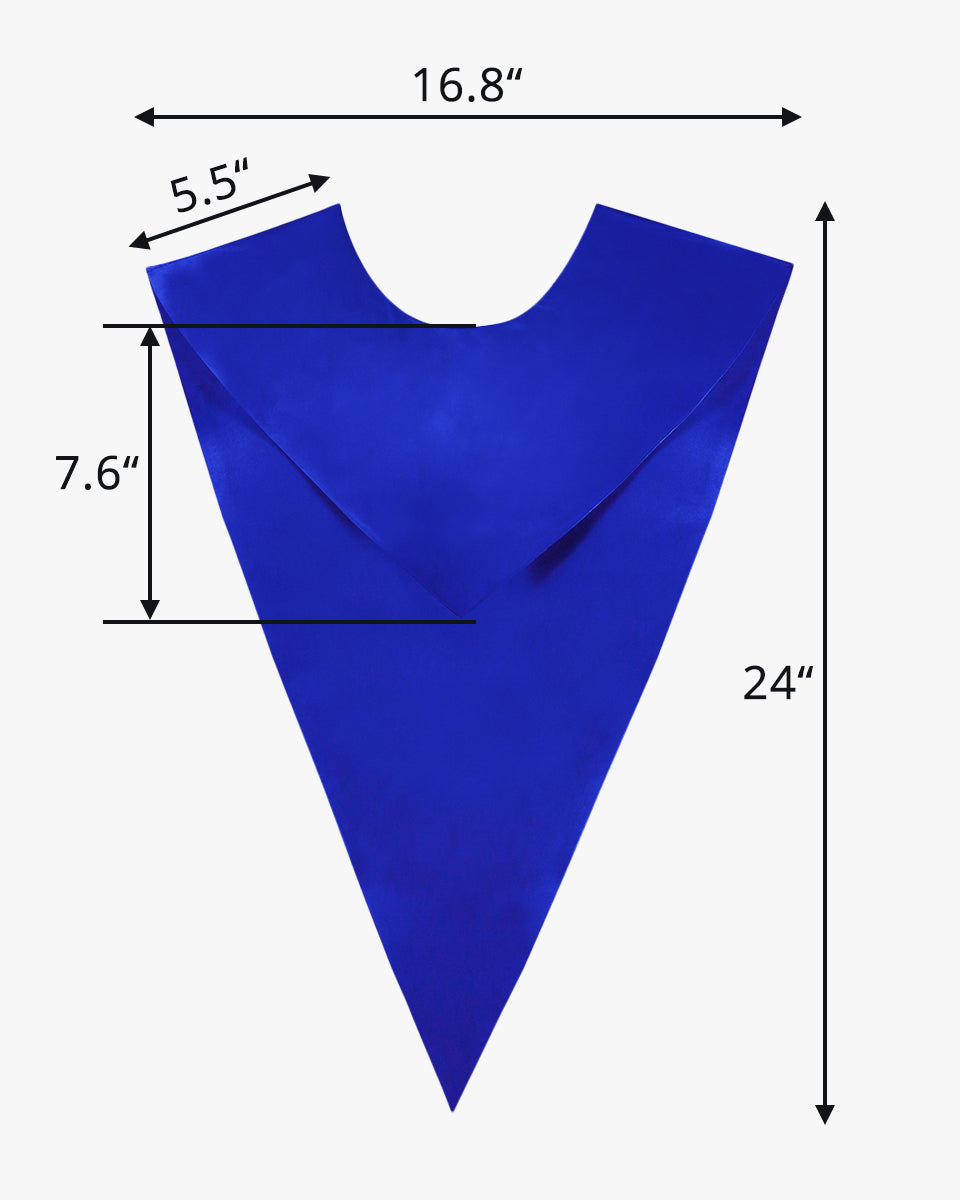 One Color V Stoles - 5 Colors Available