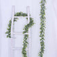 2 Strands of 6 Feet Artificial Eucalyptus Garland for Home Decor and DIY Indoor-Outdoor Party