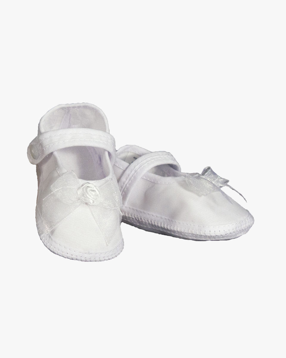 Girls Organza Christening Baptism Shoe