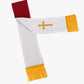 Reversible Paraments with Embroidered Cross IHS - Red/White
