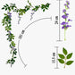4 Strands of 25.6 Feet Artificial Wisteria Vine Garland Foliage String for Home Decor and DIY Indoor-Outdoor Party