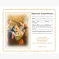 A4-8x10" Catholic Baptism Certificate
