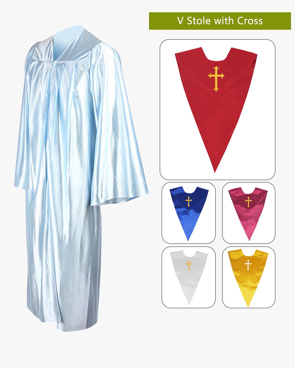 Senior Economy Choir Robe with Matching Stoles