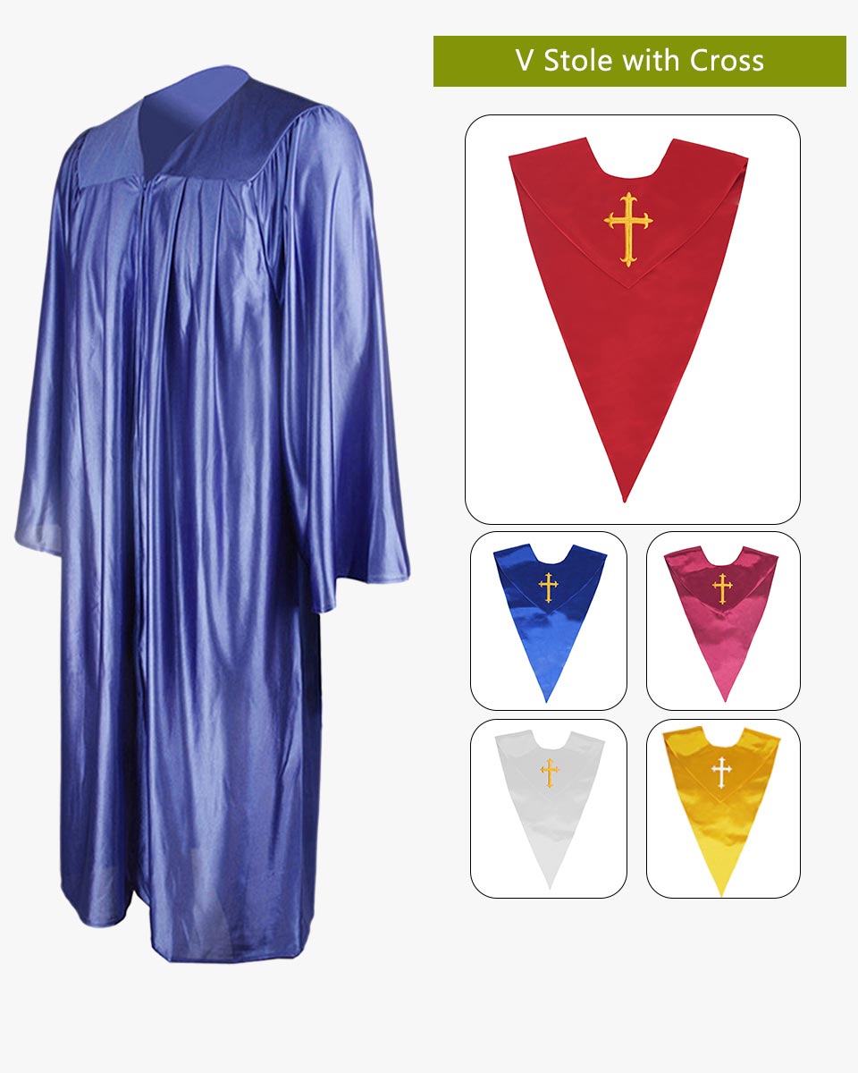 Senior Economy Choir Robe with Matching Stoles