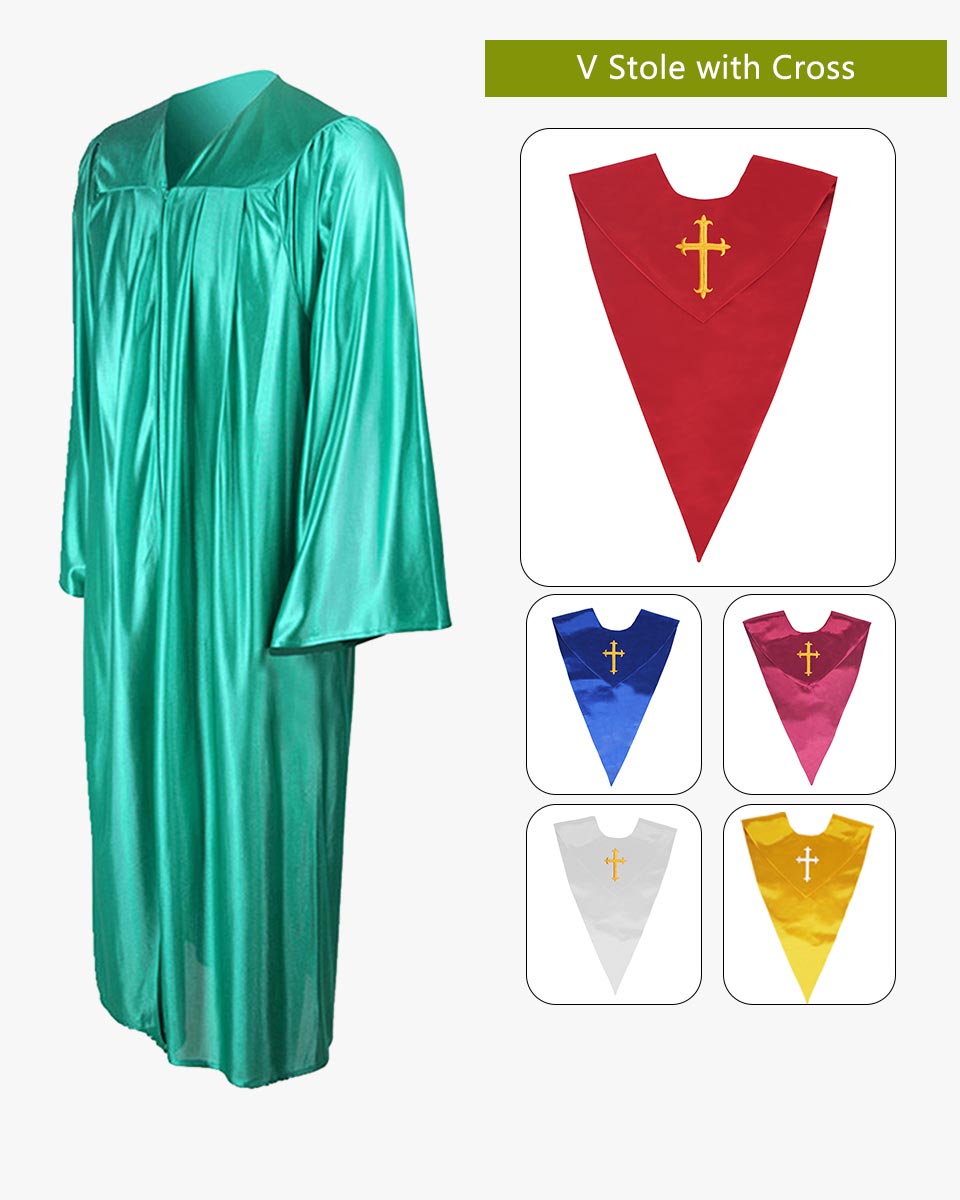 Senior Economy Choir Robe with Matching Stoles