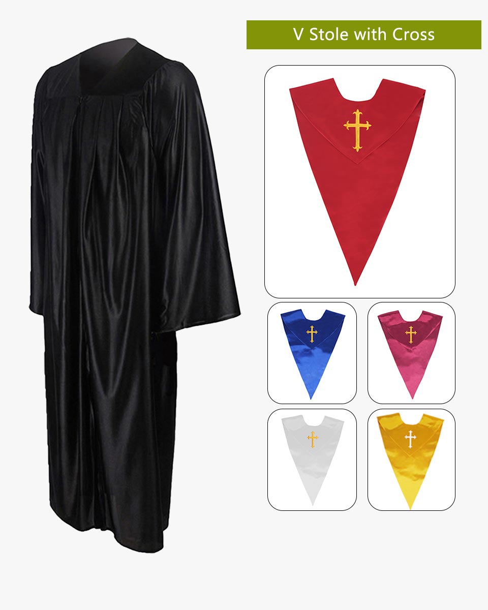 Senior Economy Choir Robe with Matching Stoles