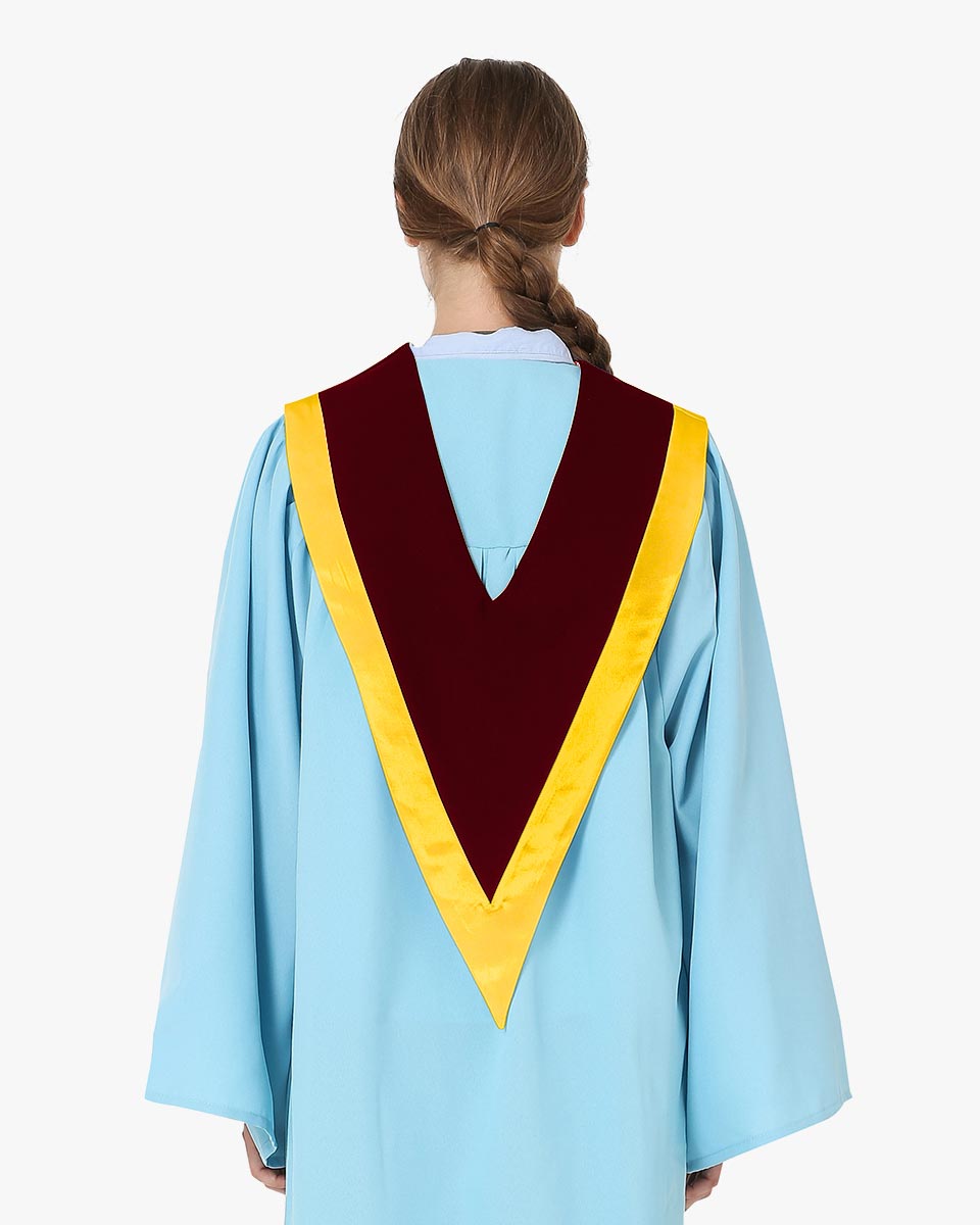 Reversible Choir Stoles with Border - 6 Color Combinations Available