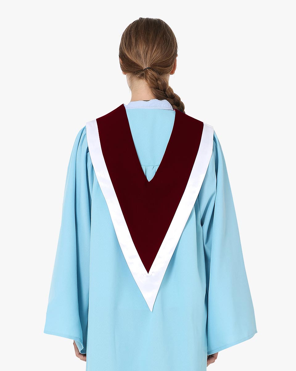 Reversible Choir Stoles with Border - 6 Color Combinations Available