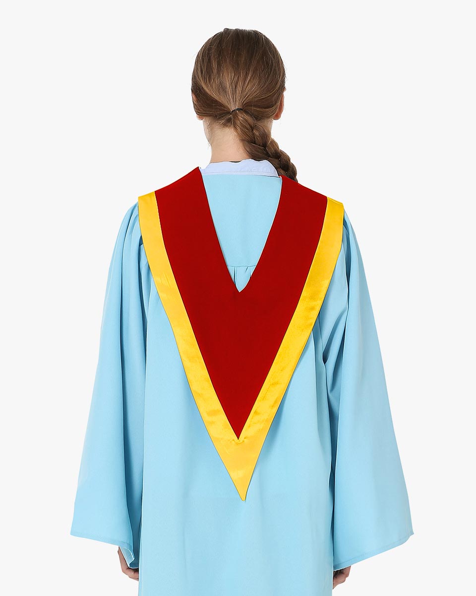 Reversible Choir Stoles with Border - 6 Color Combinations Available