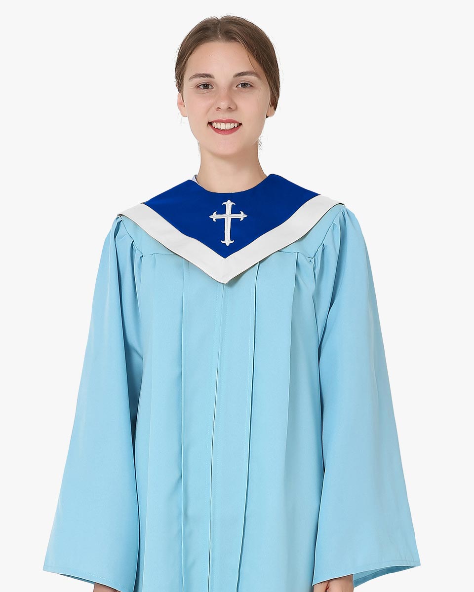 Reversible Choir Stoles with Border and Cross